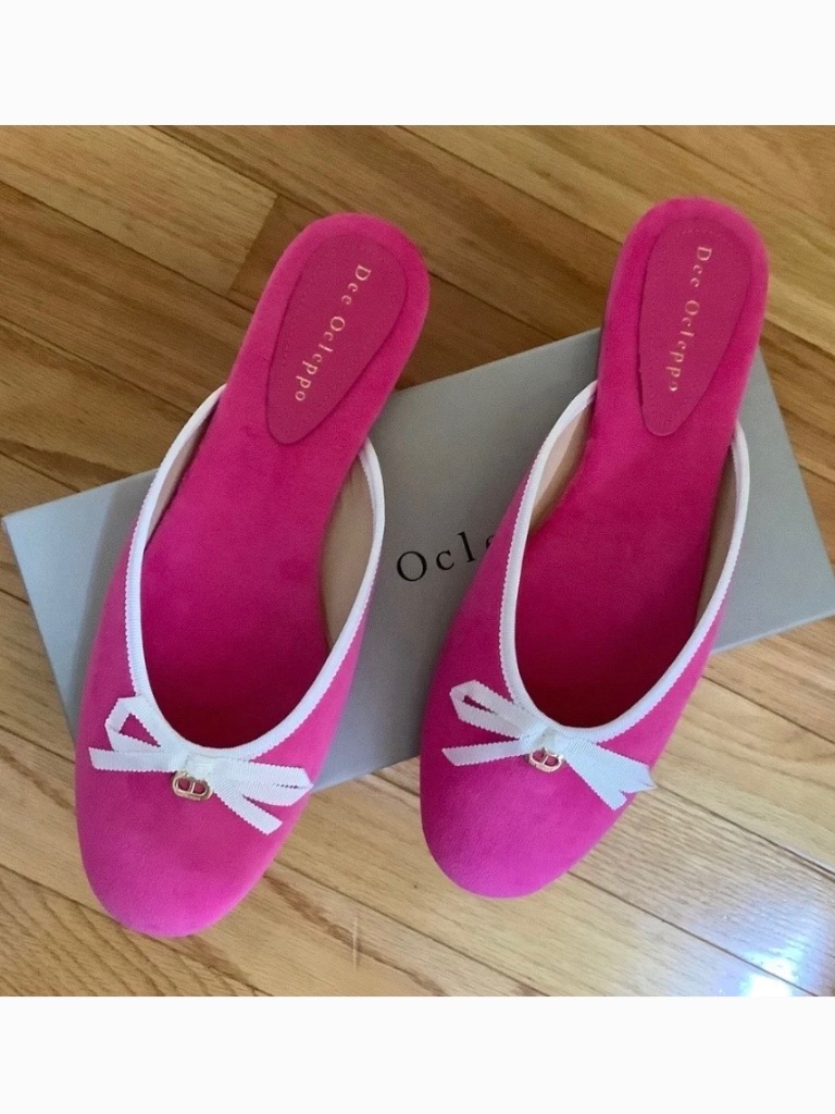 Dee Ocleppo Athens Terry Cloth Mule Pink Sz 8.5